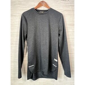 Gymshark Mens Long Sleeve Athletic Training Top Charcoal Grey Size S